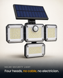 Solar Bewegingssensor Buitenlamp - Licht rond je huis, zonder één kabel