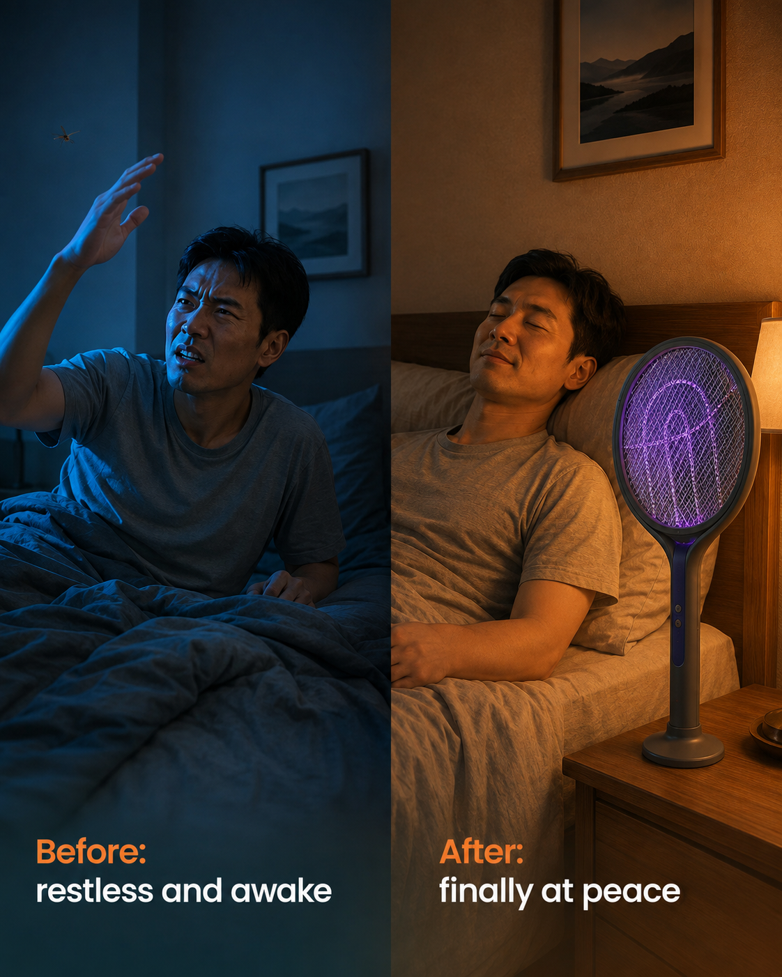 Telescopic Fly Swatter - For peaceful evenings without buzzing mosquitoes