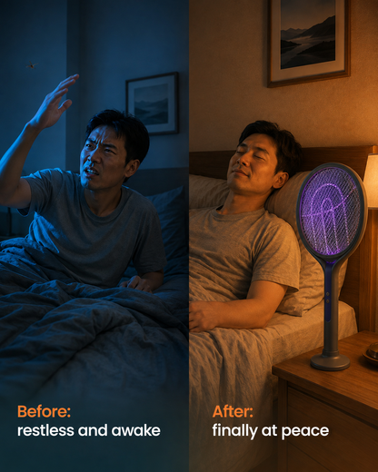 Telescopic Fly Swatter - For peaceful evenings without buzzing mosquitoes