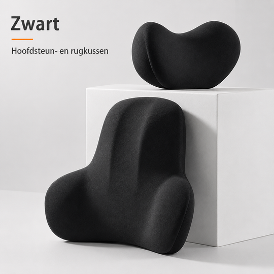 Nek- en Rugkussenset Memory Foam - Voor volledige rust en ontspanning tijdens elke autorit