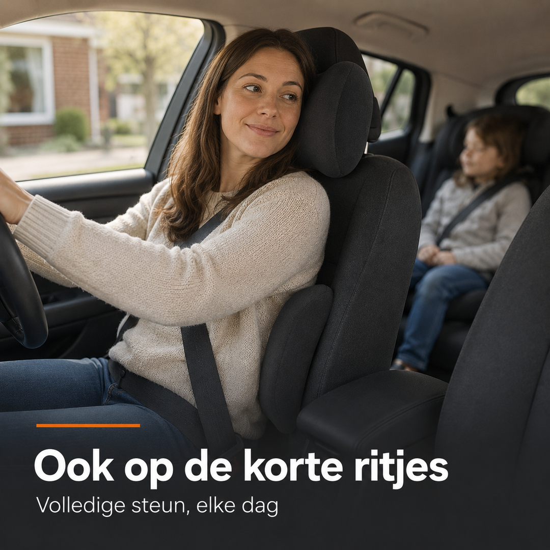 Nek- en Rugkussenset Memory Foam - Voor volledige rust en ontspanning tijdens elke autorit