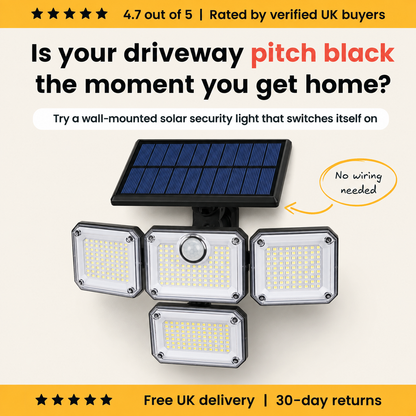 Solar Bewegingssensor Buitenlamp - Licht rond je huis, zonder één kabel