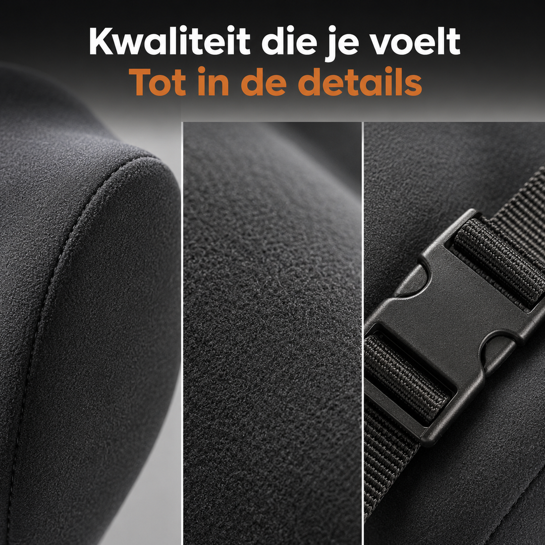 Nek- en Rugkussenset Memory Foam - Voor volledige rust en ontspanning tijdens elke autorit