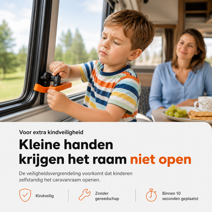 Camper Window Lock Set – Sleep Soundly with Extra Security for Your Camper