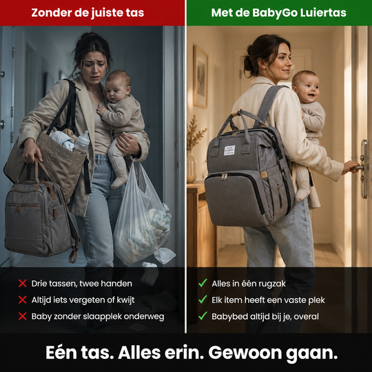 Luiertas Rugzak met Babybed - Altijd voorbereid, waar je ook bent
