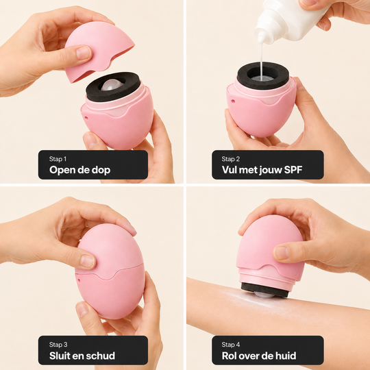 Navulbare zonnebrand roller – Smeer sneller, schoner en zonder geknoei