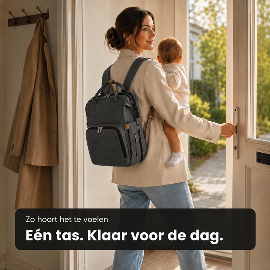 Luiertas Rugzak met Babybed - Altijd voorbereid, waar je ook bent