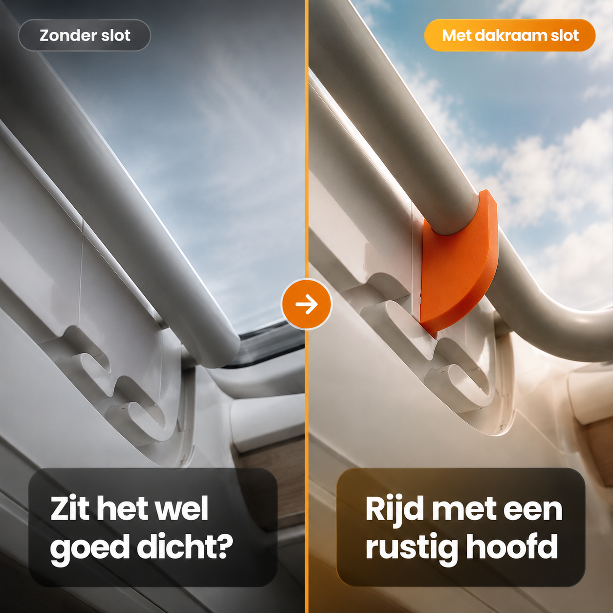 Roof Window Safety Lock – Drive with peace of mind, even at high speeds