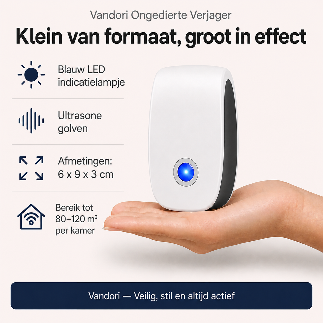 Ultrasone Ongedierte Verjager – Eindelijk rust in huis, zonder gif of vallen