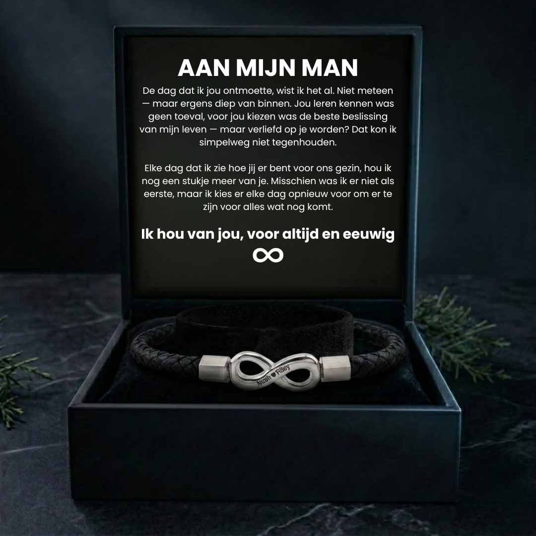 Infinity Armband voor Hem - Het perfecte symbool van eeuwige verbondenheid