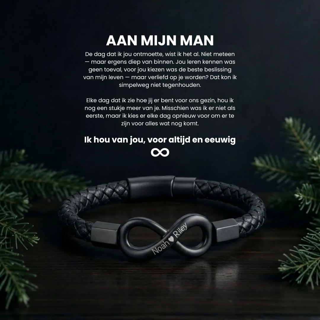 Infinity Armband voor Hem - Het perfecte symbool van eeuwige verbondenheid