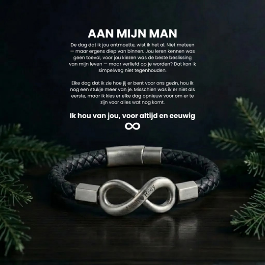 Infinity Armband voor Hem - Het perfecte symbool van eeuwige verbondenheid