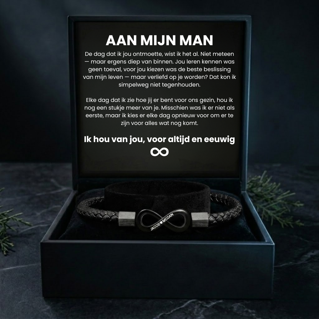 Infinity Armband voor Hem - Het perfecte symbool van eeuwige verbondenheid