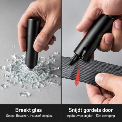 Safety Hammer with Seatbelt Cutter – Escape quickly and safely in any emergency situation