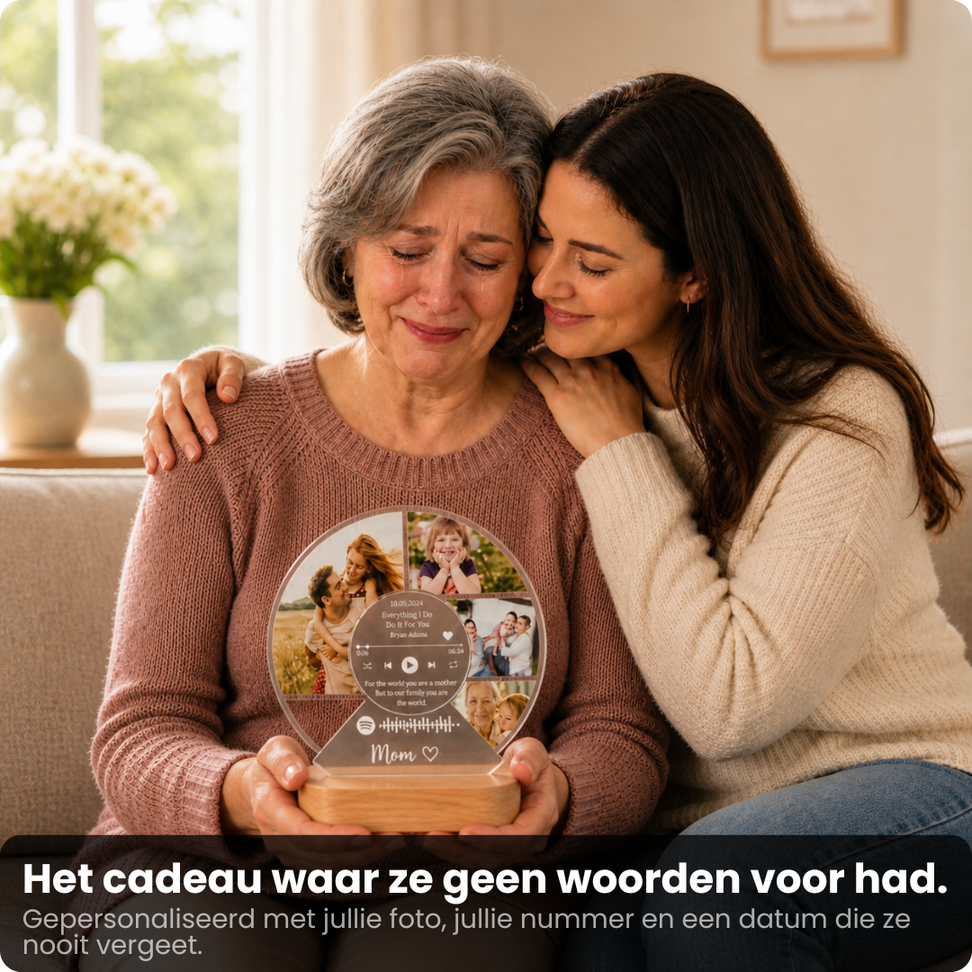 Herinneringslamp met Muziek - Bewaar jullie mooiste moment in warm licht