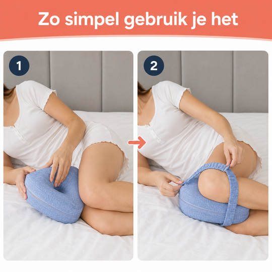 Ergonomisch Kniekussen - Voor eindelijk een nacht zonder woelen