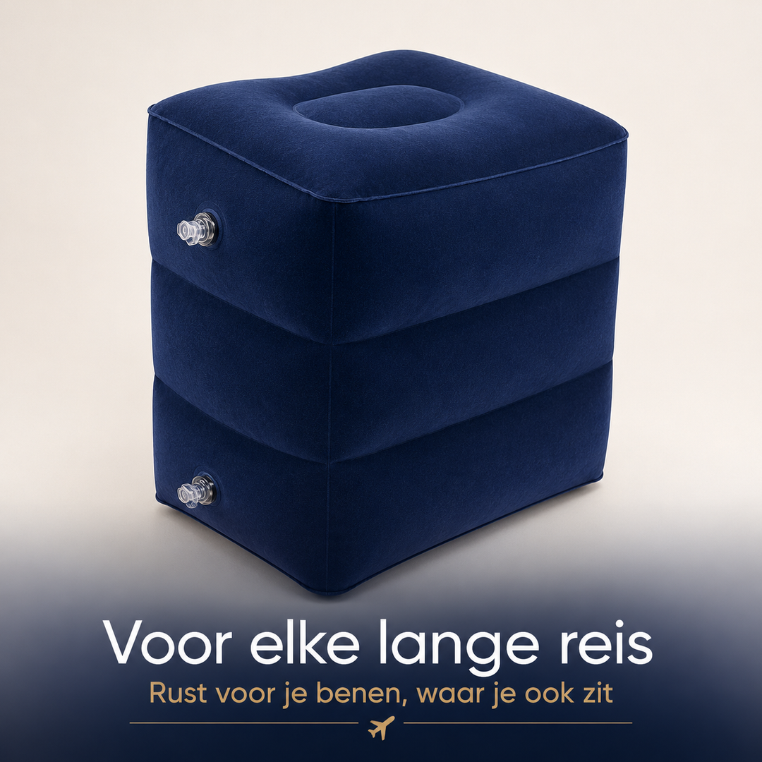 Opblaasbare Voetensteun - Voor moeiteloos ontspannen benen op elke reis