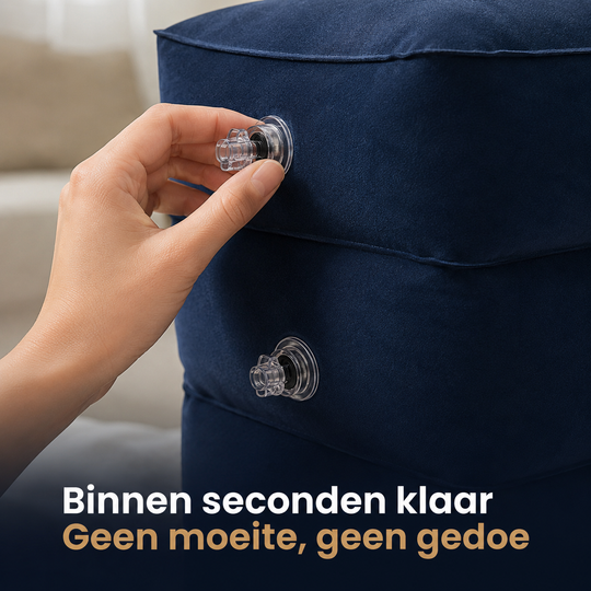 Opblaasbare Voetensteun - Voor moeiteloos ontspannen benen op elke reis