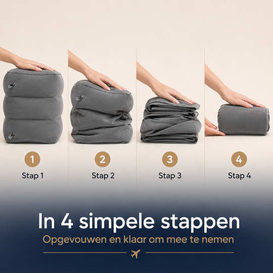 Opblaasbare Voetensteun - Voor moeiteloos ontspannen benen op elke reis