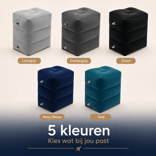 Opblaasbare Voetensteun - Voor moeiteloos ontspannen benen op elke reis