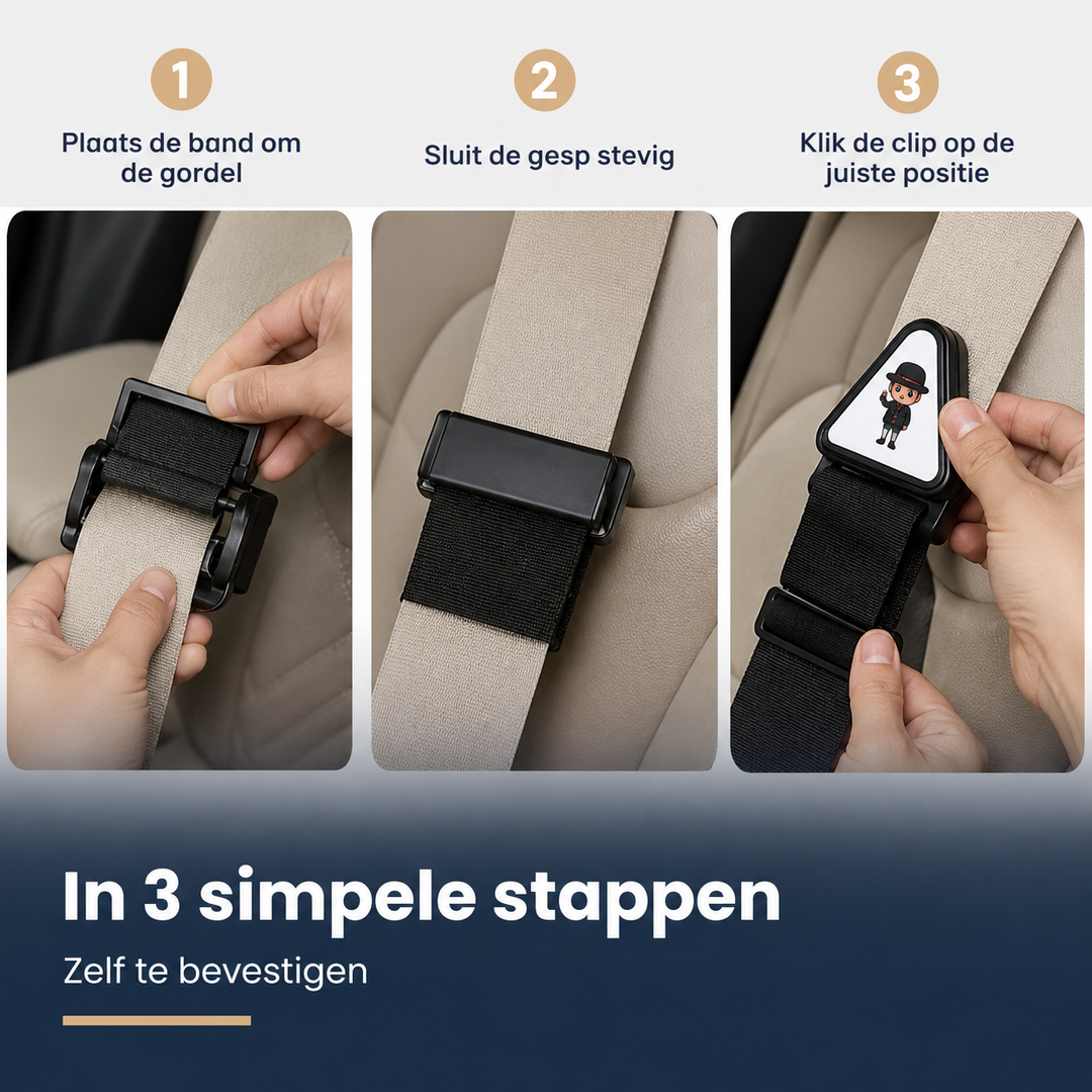 Gordelbeschermer (2x) voor Kinderen - Voor een veilig en rustig gevoel op elke rit