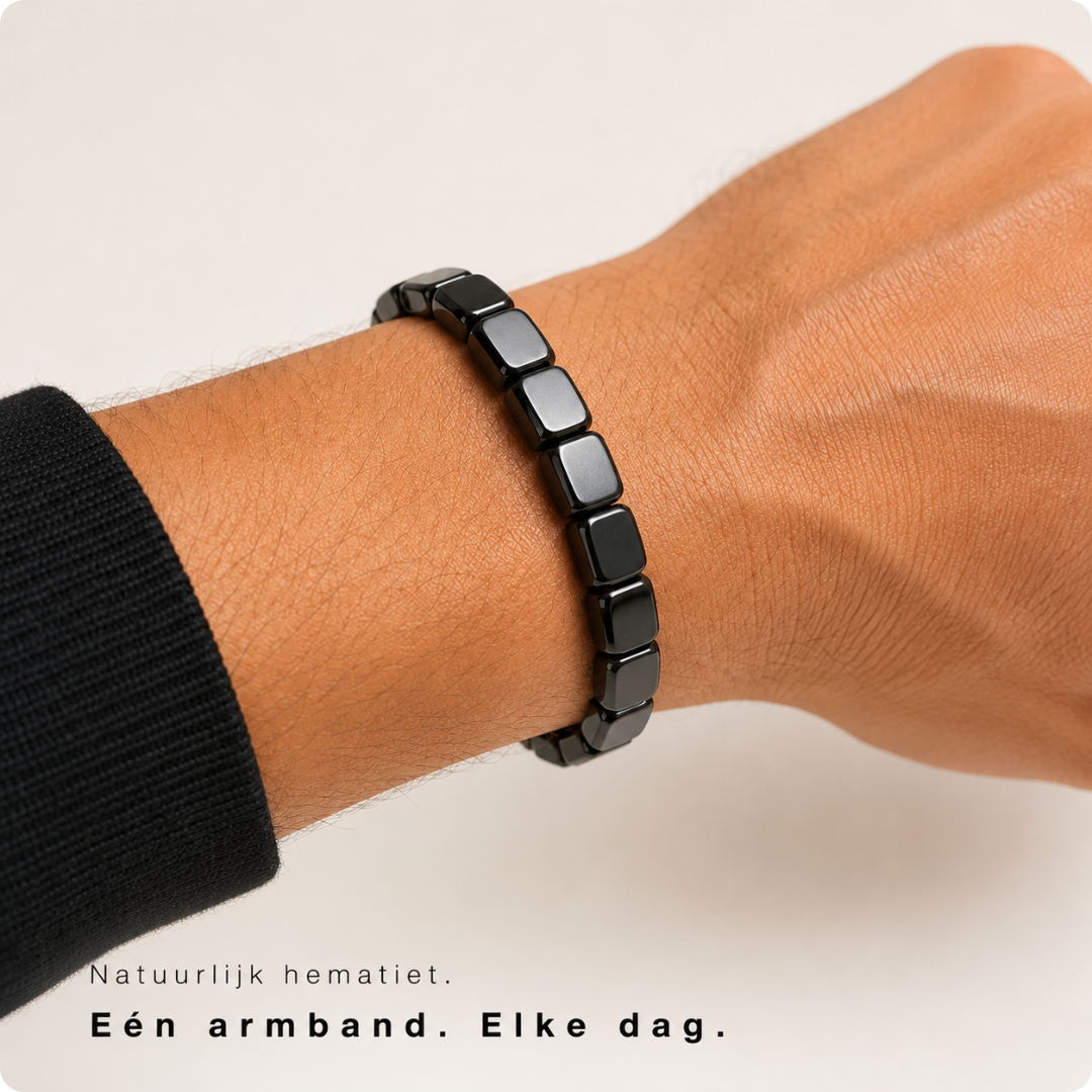 Hematiet Armband Heren - Voor een zelfverzekerde uitstraling elke dag
