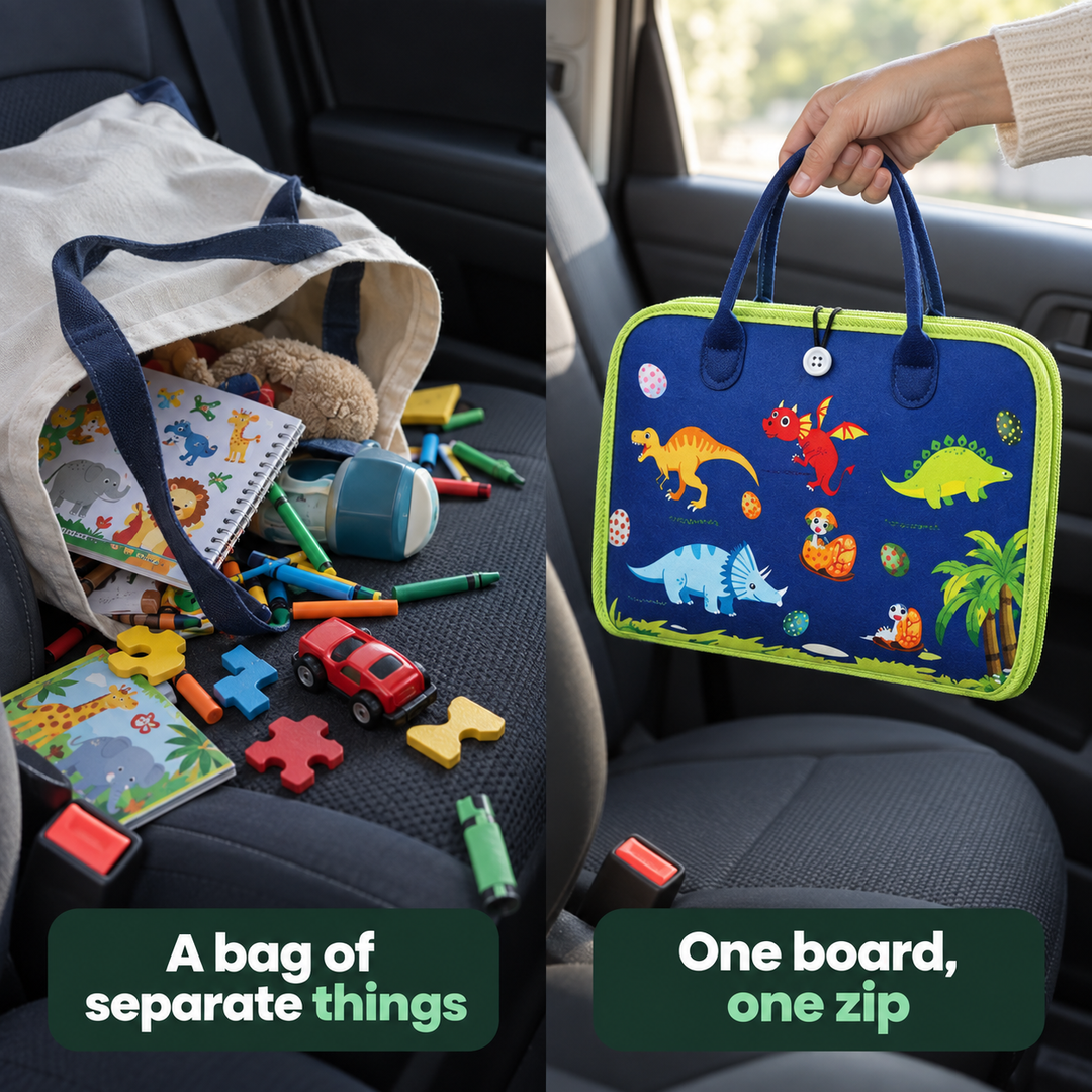 TravelPlay Board - Rustige ritten zonder scherm