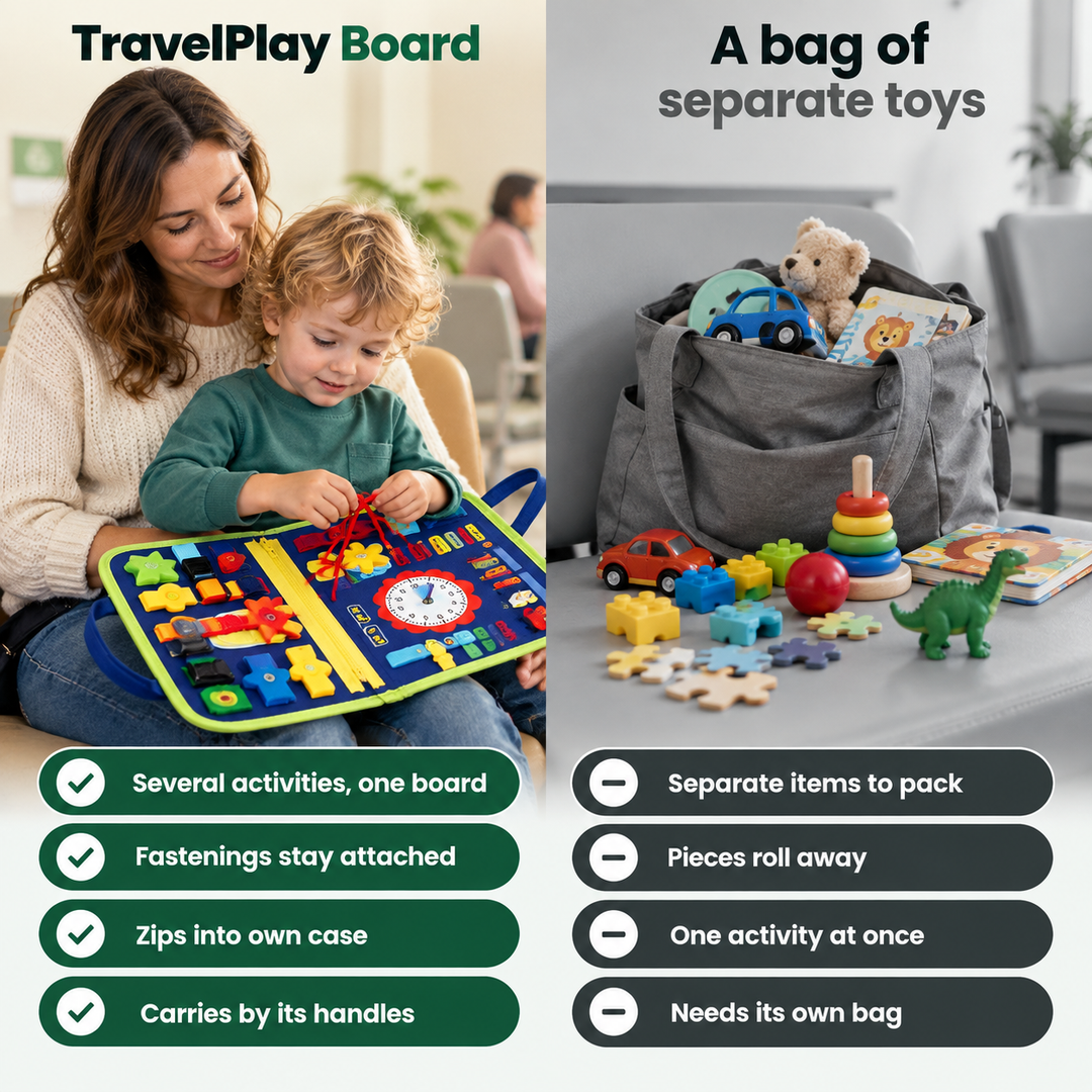 TravelPlay Board - Rustige ritten zonder scherm