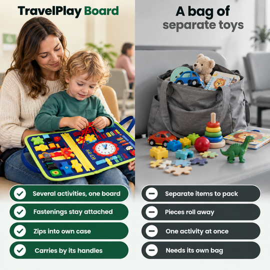 TravelPlay Board - Rustige ritten zonder scherm