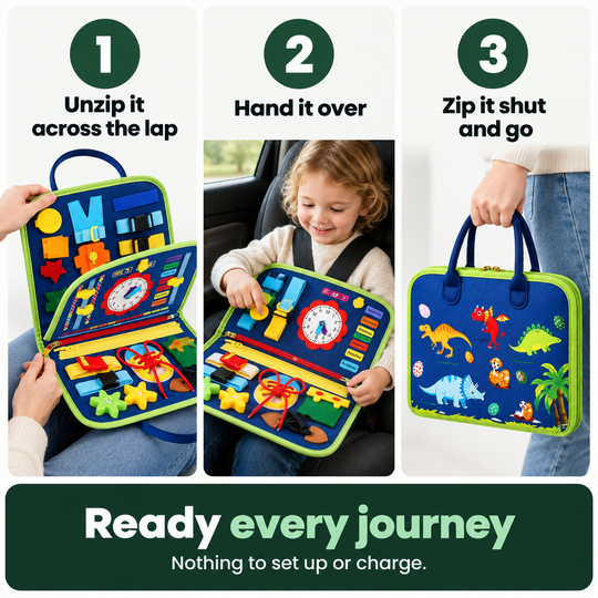 TravelPlay Board - Rustige ritten zonder scherm