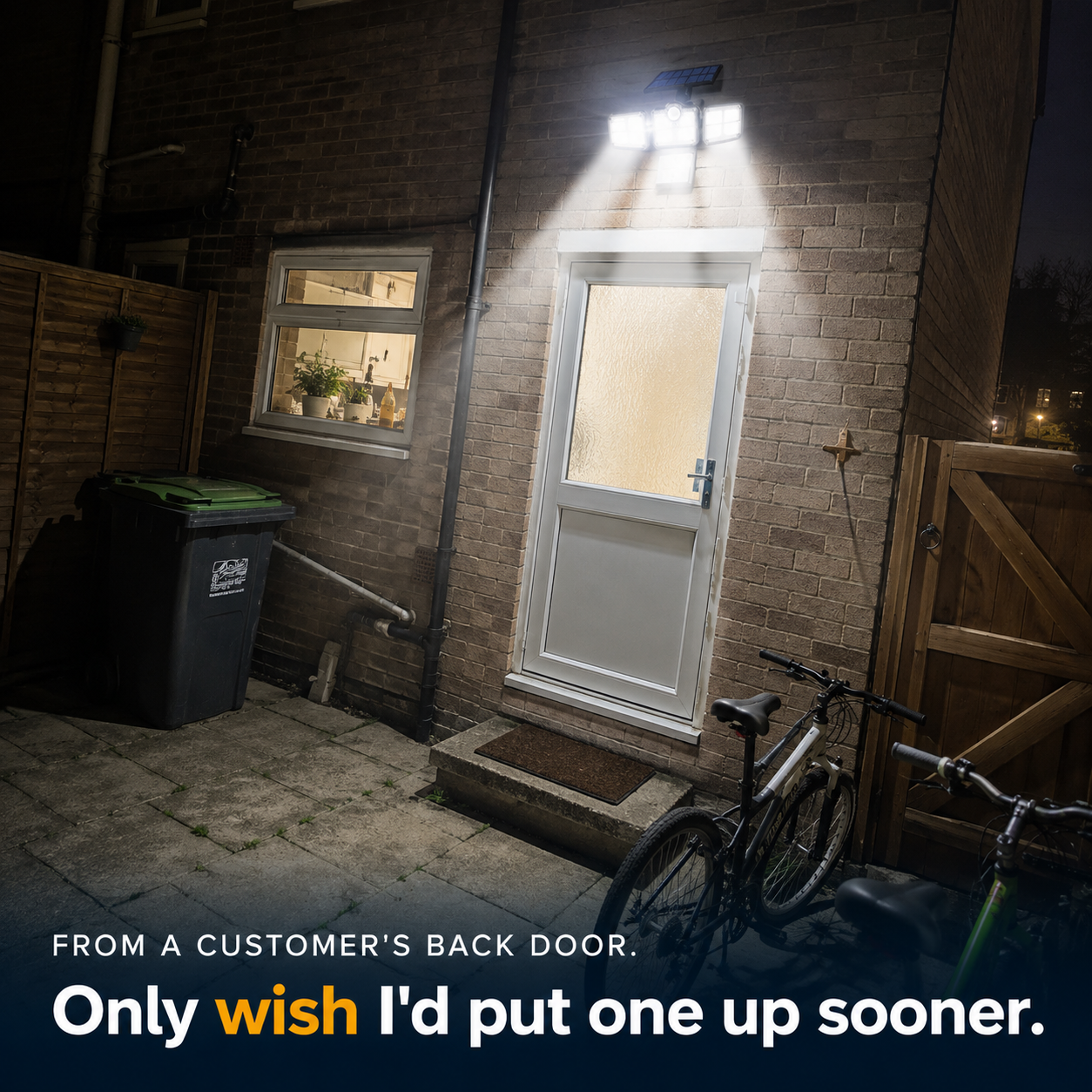 Solar Bewegingssensor Buitenlamp - Licht rond je huis, zonder één kabel