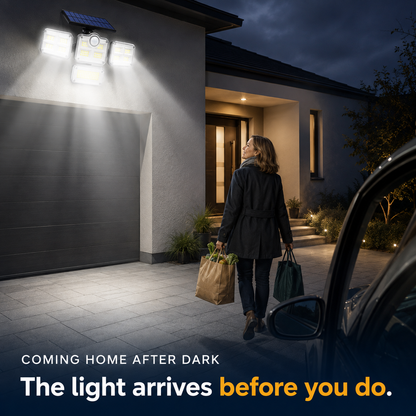 Solar Bewegingssensor Buitenlamp - Licht rond je huis, zonder één kabel