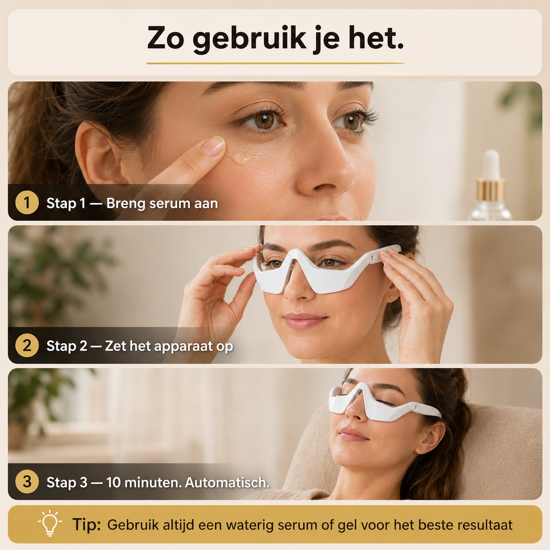 EMS Oogmassager - Voor een frissere blik na een lange dag