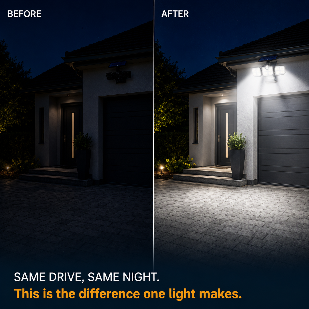 Solar Bewegingssensor Buitenlamp - Licht rond je huis, zonder één kabel