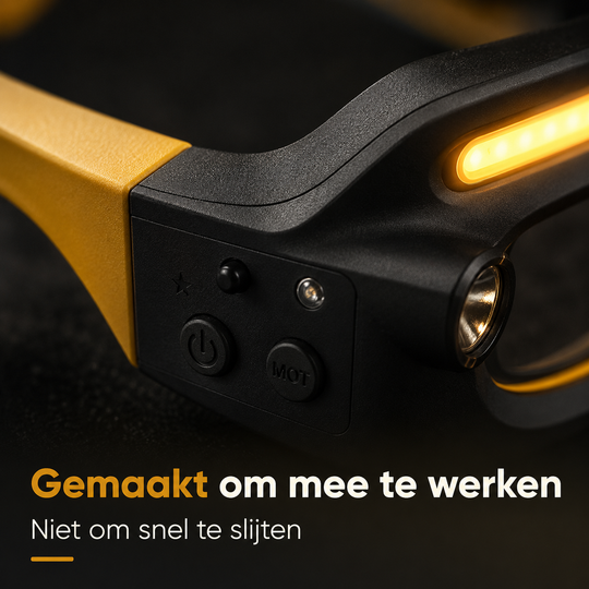 LED Veiligheidsbril - Altijd licht precies waar jij kijkt