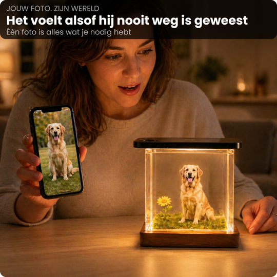 Hologram Huisdier Display - Zie jouw huisdier weer tot leven komen in 3D