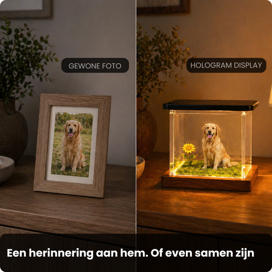 Hologram Huisdier Display - Zie jouw huisdier weer tot leven komen in 3D