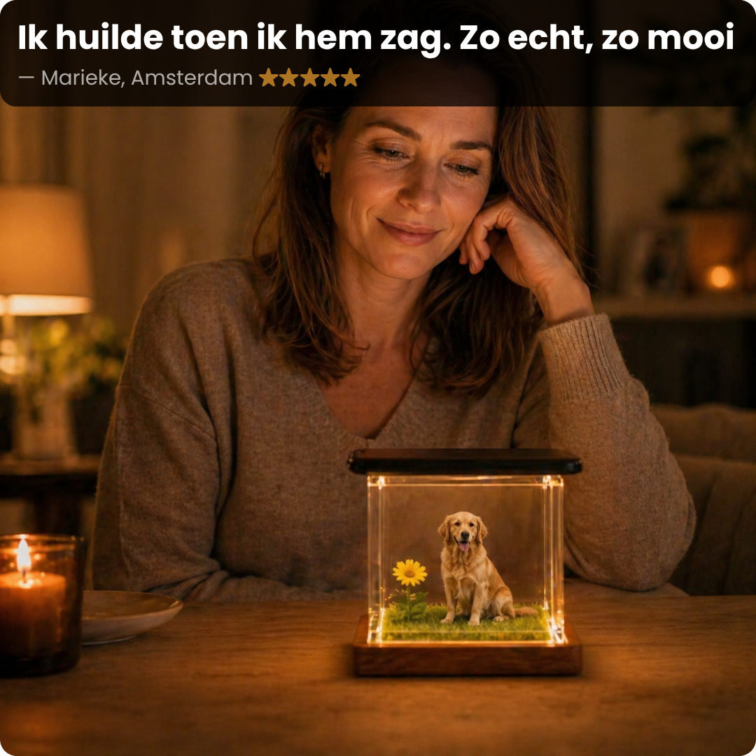 Hologram Huisdier Display - Zie jouw huisdier weer tot leven komen in 3D