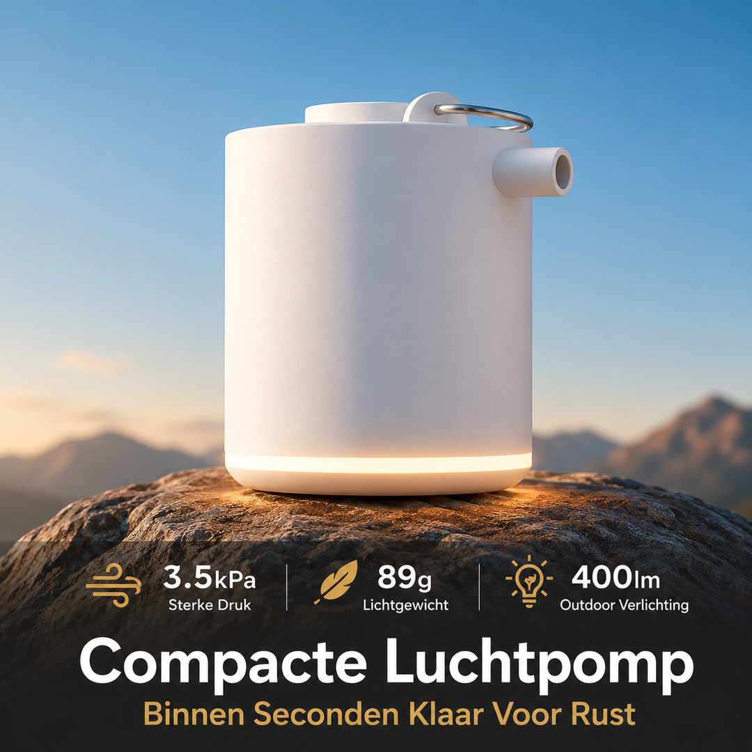 Compacte Luchtpomp - Binnen Seconden Klaar