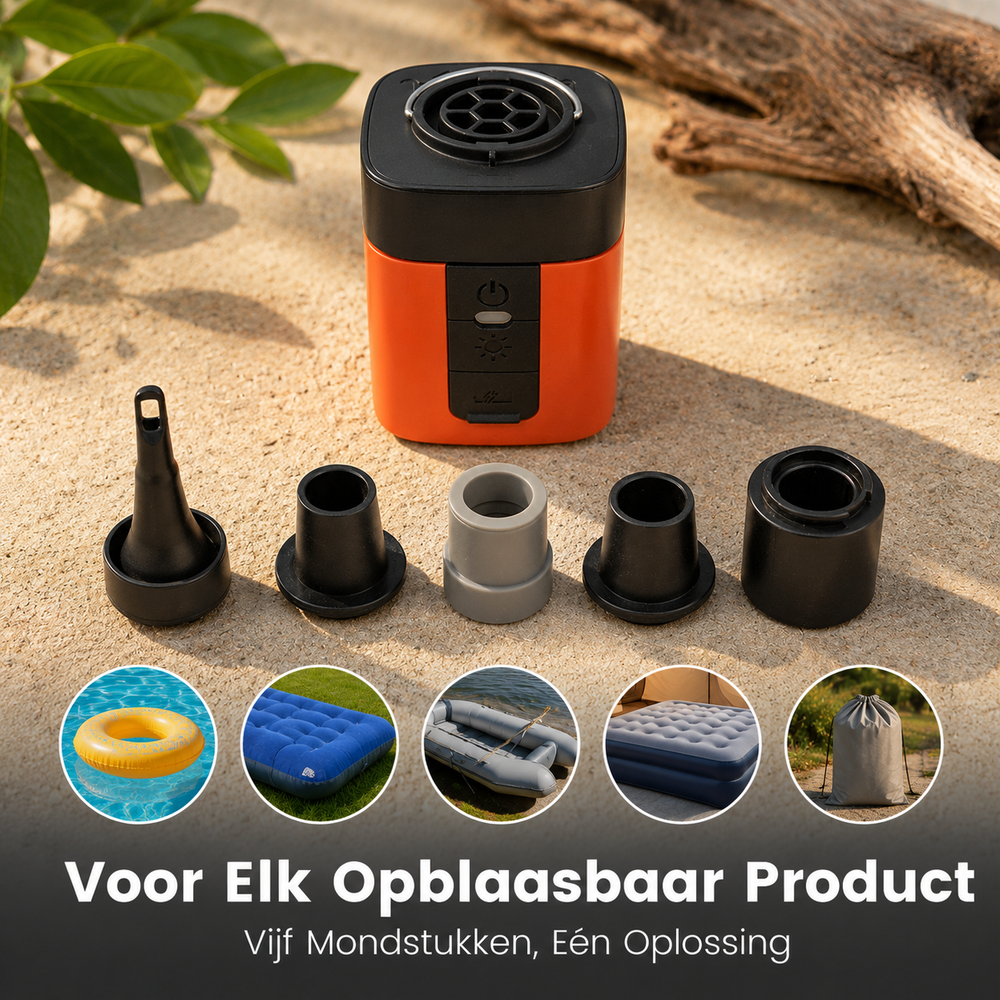 Compacte Luchtpomp - Binnen Seconden Klaar