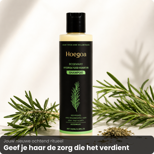 Rozemarijn Haargroei Shampoo met Keratine –  1+1 Gratis | Voor zichtbaar sterker, voller haar vanaf de eerste wasbeurt
