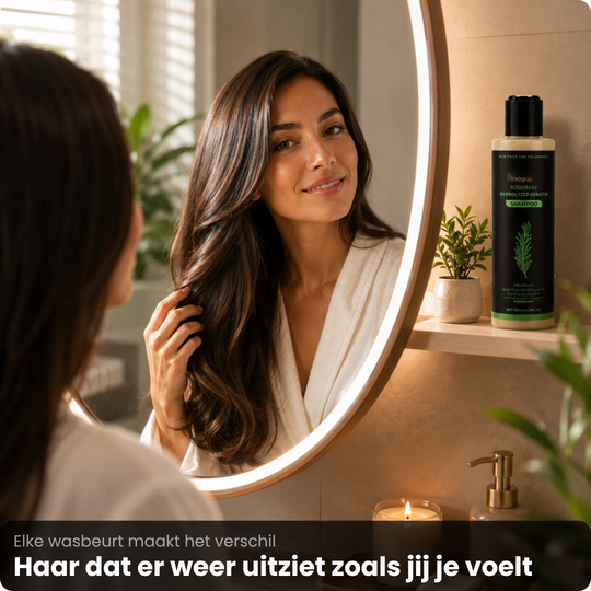 Rozemarijn Haargroei Shampoo met Keratine –  1+1 Gratis | Voor zichtbaar sterker, voller haar vanaf de eerste wasbeurt