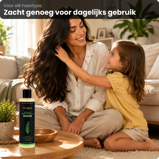 Rozemarijn Haargroei Shampoo met Keratine –  1+1 Gratis | Voor zichtbaar sterker, voller haar vanaf de eerste wasbeurt