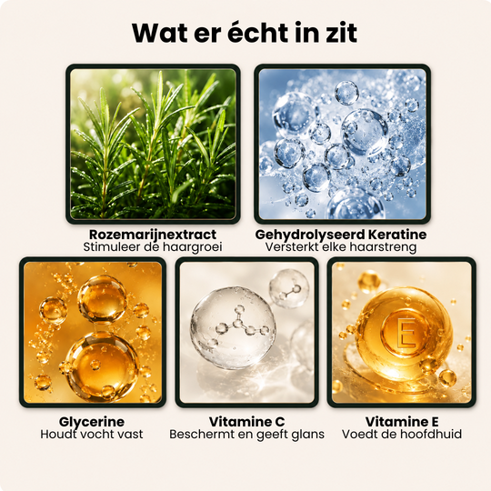 Rozemarijn Haargroei Shampoo met Keratine –  1+1 Gratis | Voor zichtbaar sterker, voller haar vanaf de eerste wasbeurt