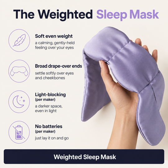 Weighted Sleep Mask – Gentle Weight and Darkness to Help You Unwind