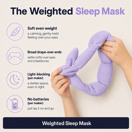 Weighted Sleep Mask – Gentle Weight and Darkness to Help You Unwind
