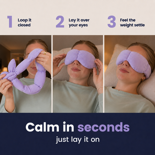 Weighted Sleep Mask – Gentle Weight and Darkness to Help You Unwind