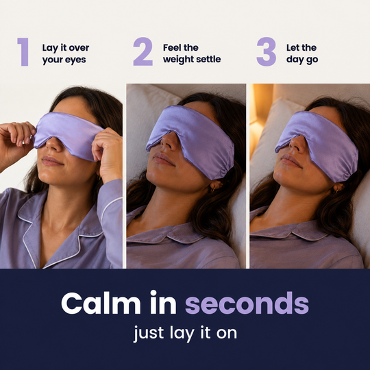 Weighted Sleep Mask – Gentle Weight and Darkness to Help You Unwind