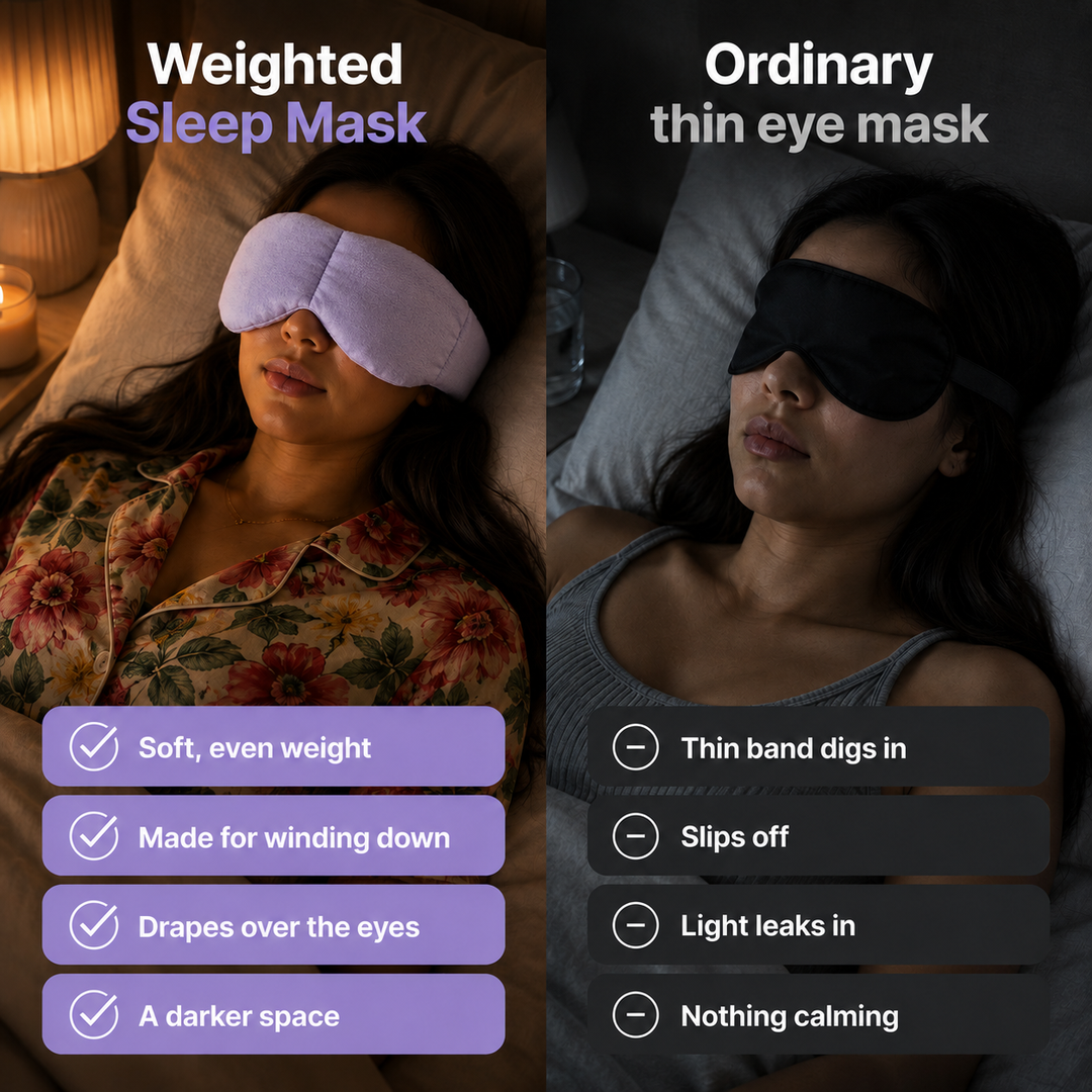 Weighted Sleep Mask – Gentle Weight and Darkness to Help You Unwind