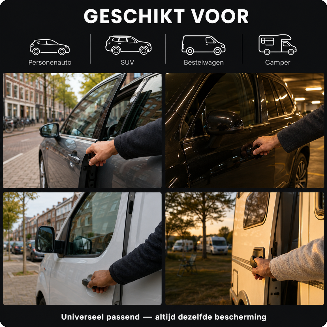 Steering Wheel Lock with Seatbelt Security – Lock your car in 10 seconds